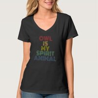 Owl Is My Spirit Animal retro 70s vintage T-Shirt