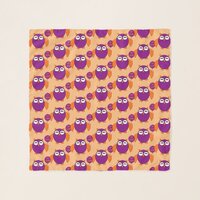 Happy Halloween Party Owl Chiffon Scarf
