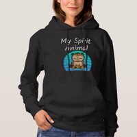 Owl My Spirit Animal Relaxing Mediation Yoga Owls Hoodie