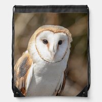Barn Owl Drawstring Bag