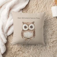 Owl Always Love You Throw Pillow