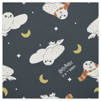 Hedwig Nighttime Moonlight Pattern Fabric