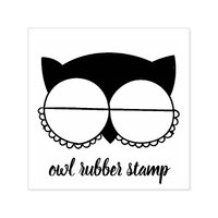 Bird Closed Eyes Owl Self-inking Stamp