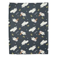 Hedwig Nighttime Moonlight Pattern Duvet Cover