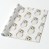 Cute Owl Wrapping Paper