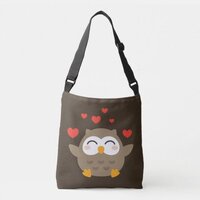 I Owl You Illustration Crossbody Bag