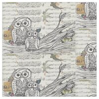 Owls 22 fabric