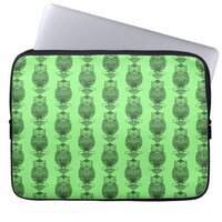 Owl (neon green) - Laptop Sleeve