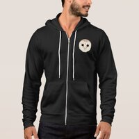 Barn Owl Unisex Zip Hoodie