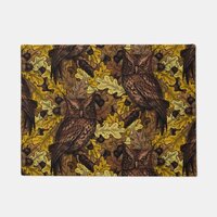 Autumn owls doormat