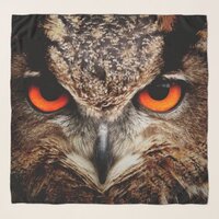 owl bird eyes eagle scarf