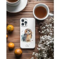 Cute Watercolor Owl, custom iPhone 11 Case