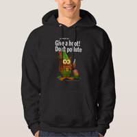 Woodsy Owl Retro Give a Hoot Don't Pollute Hoodie
