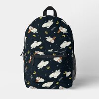 Hedwig Nighttime Moonlight Pattern Printed Backpack