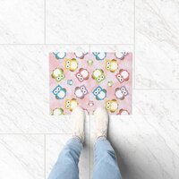 Cute Owls, Owl Pattern, Colorful Owls, Baby Owls Doormat