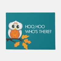 hoo hoo Who's There - Owl Door Mat