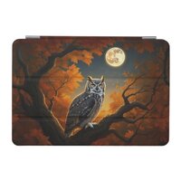 Great Horned Owl in Autumn iPad Mini Cover