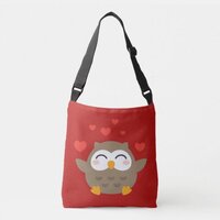 I Owl You Illustration Crossbody Bag