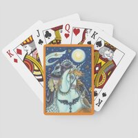 SLEEPY HOLLOW, HEADLESS GOTHIC WITCH, UNICORN, OWL POKER CARDS