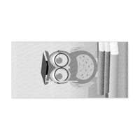 Owl illustration self-inking stamp
