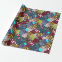 Owl in crown wrapping paper