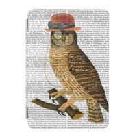Owl with Steampunk Style Bowler Hat iPad Mini Cover