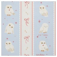 Hedwig Owl Post Stripe Pattern Fabric
