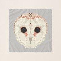 Barn Owl Chiffon Square Scarf (3 Sizes)