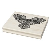 Inspired Eagle Owl Rubber Stamp