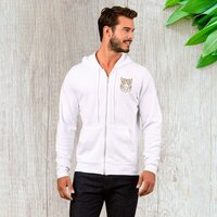 Tribal Owl Line Art Modern Brown Abstract Hoodie