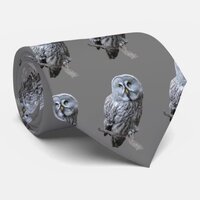Great Gray Owl Neck Tie