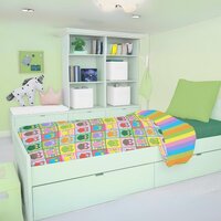 Whimsy Wink Colorful Owls Duvet Cover