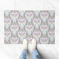 Pastel Purple Oracle Owl Pattern Doormat