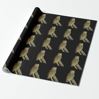Great Horned Owl at Night Wrapping Paper