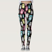 Owl Birds Cute Design Leggings