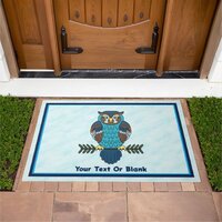 Nordic Folk Art Owl Doormat