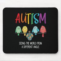 Autism Awareness Cute Owl Color Puzzles Autism Kid Mouse Pad