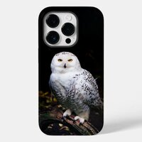 Majestic winter snowy owl Case-Mate iPhone 14 pro case