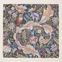 Owl and Flowers, William Morris Scarf