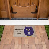 Blue Owl Design Personalised Fiber Doormat