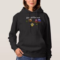 Bee Different Women's Sweet Fun Bumblebee with Owl Hoodie