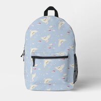 Hedwig Owl Post Letters and Books Pattern Printed Backpack