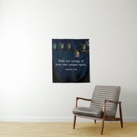 Owl That's Different With Unique Quote Collage Tapestry