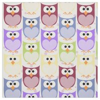 Cute Owls, Owl Pattern, Baby Owls, Colorful Owls Fabric