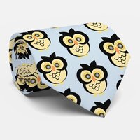 Owl Design Neck Tie