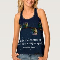 Owl That's Different With Unique Quote Collage Tank Top