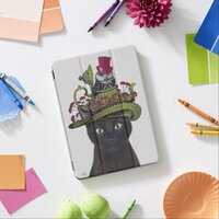Black Cat with Teapot and Owl iPad Pro Cover
