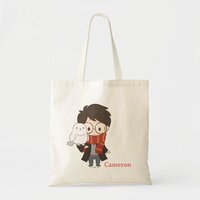 Chibi HARRY POTTER™ & Hedwig Tote Bag