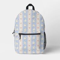 Hedwig Owl Post Stripe Pattern Printed Backpack