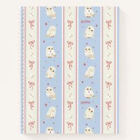 Hedwig Owl Post Stripe Pattern Notebook
